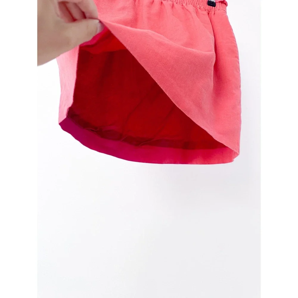 J.Crew Coral Pink Linen Cotton Paperbag Waist Mini Skirt 41575 Womens‎ 2